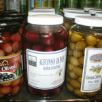 Large selection of imported olives