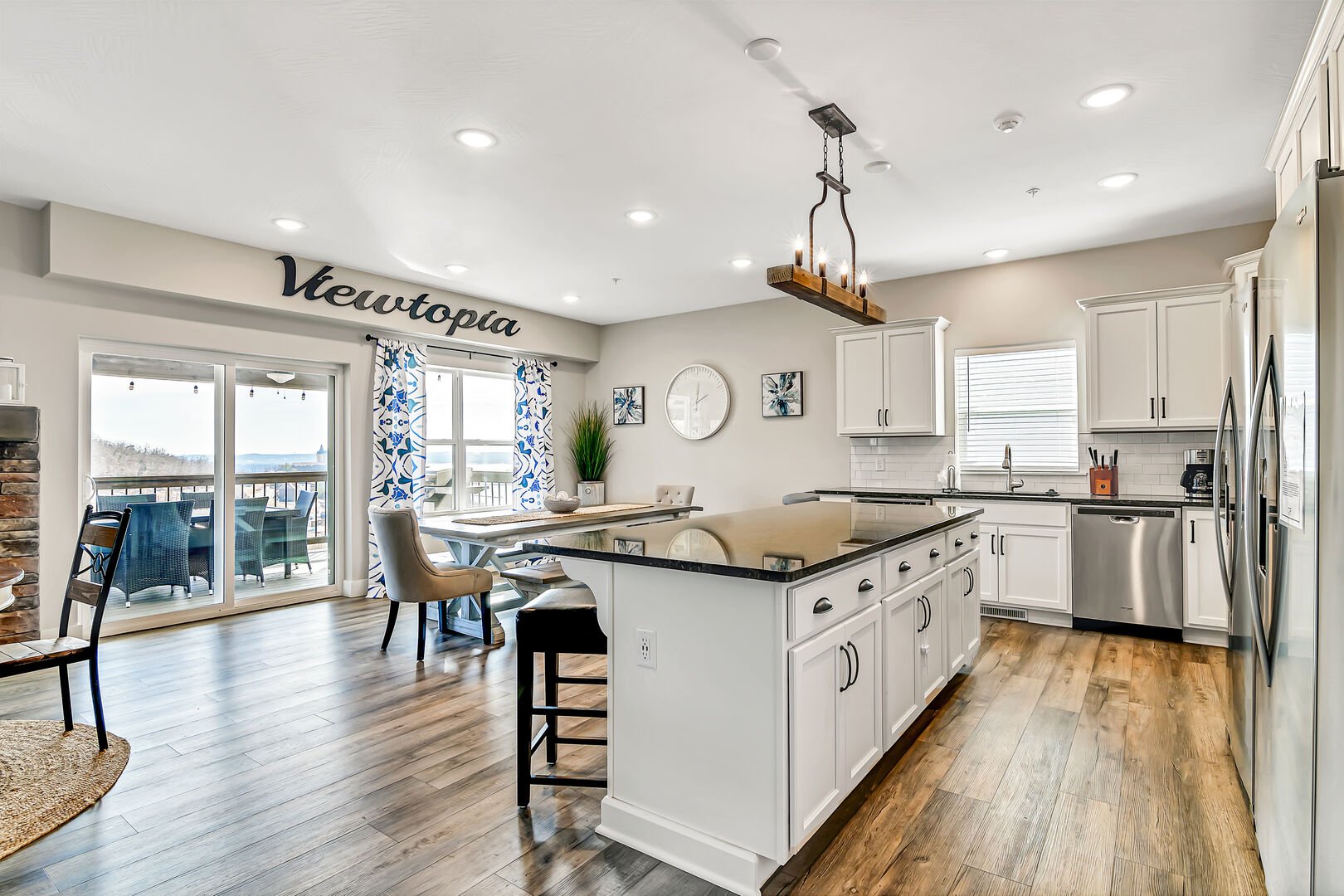 The kitchen area in one of our Branson vacation rentals