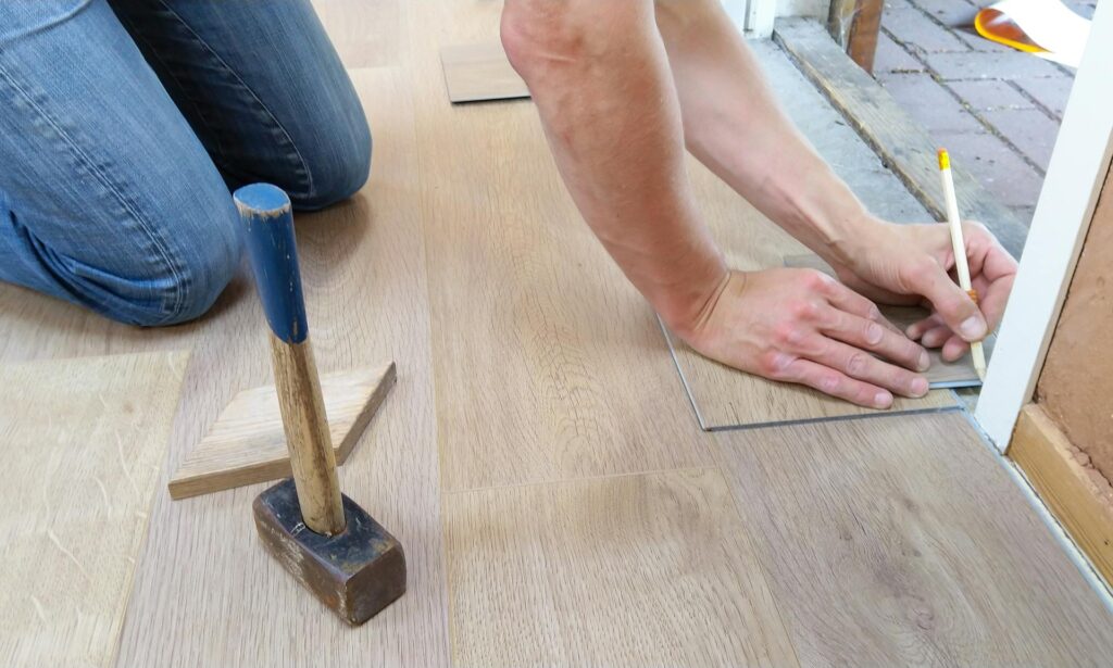 Installing flooring in a home